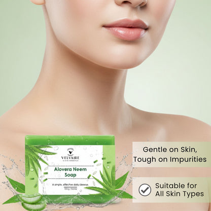Herbal alovera neem soap