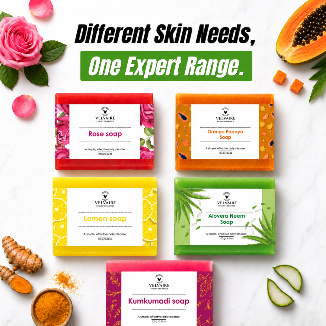Velvaire Aloe Vera Neem Soap texture and lather - buy neem soap 100g online India