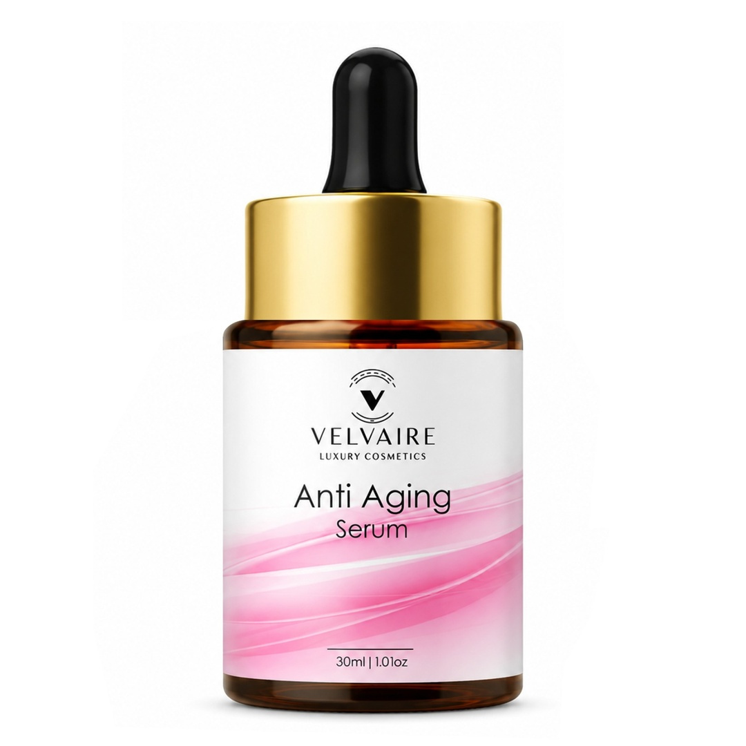 Velvaire Anti Aging Serum 30ml: best anti wrinkle face serum for firming skin, boosting elasticity, and youthful radiance.