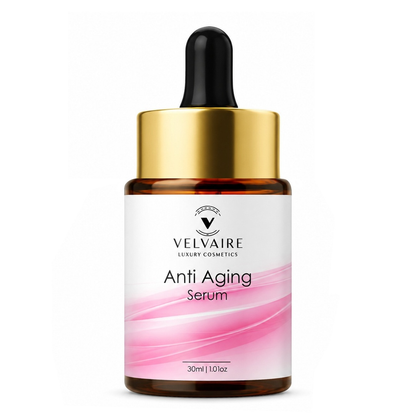 Velvaire Anti Aging Serum 30ml: best anti wrinkle face serum for firming skin, boosting elasticity, and youthful radiance.