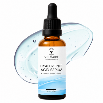 Velvaire Hyaluronic Acid Serum 30ml: best hydrating face serum to hydrate, plump, and restore glowing skin.