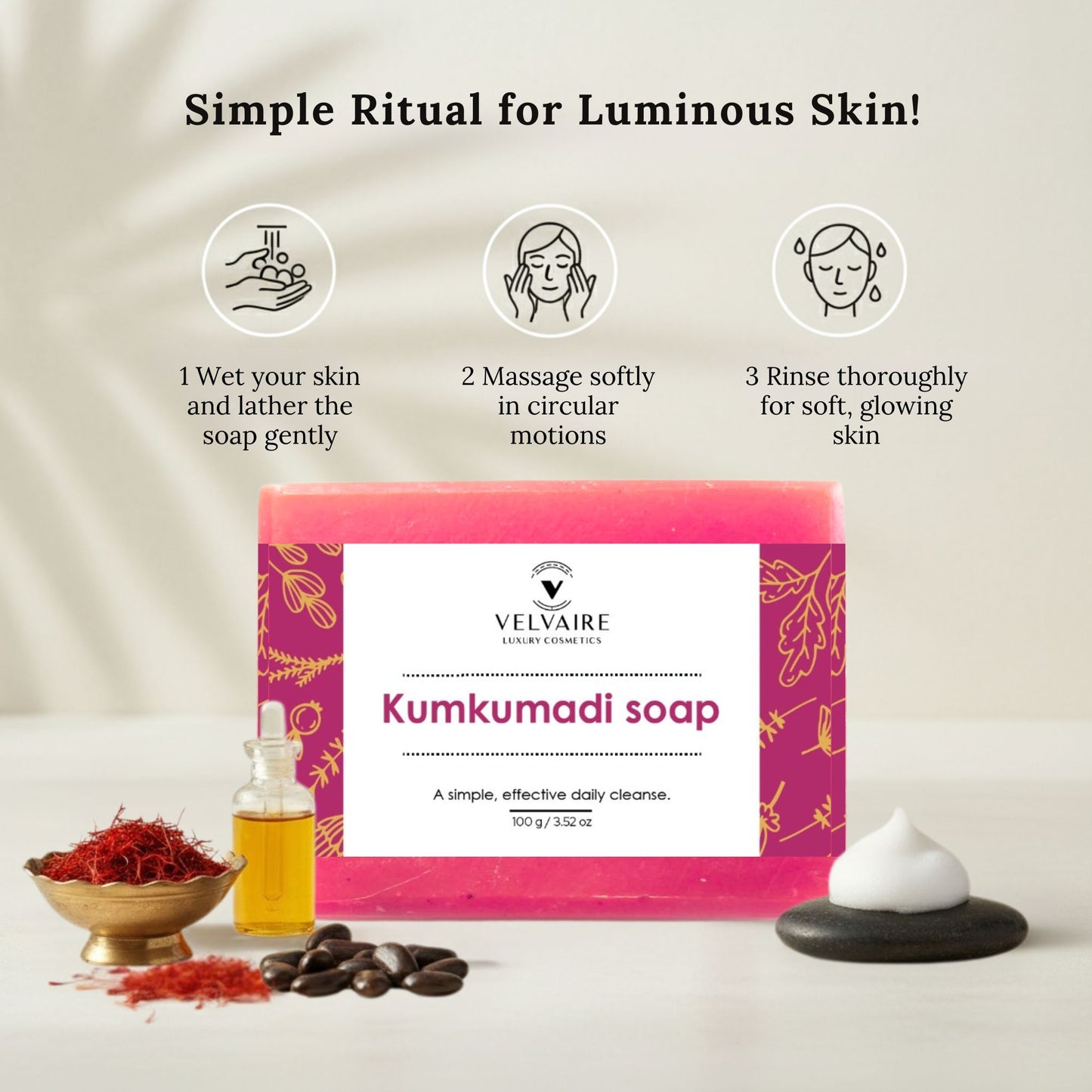 Kumkumadi natural soap