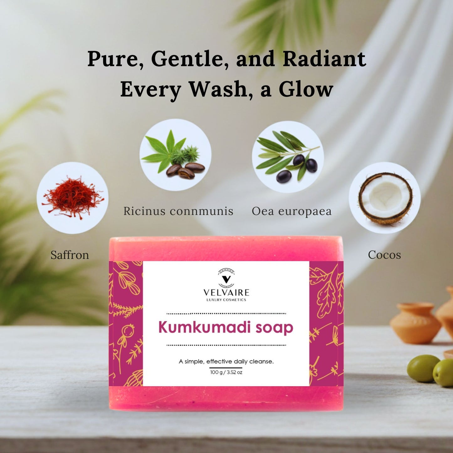 Kumkumadi ayurvedic soap