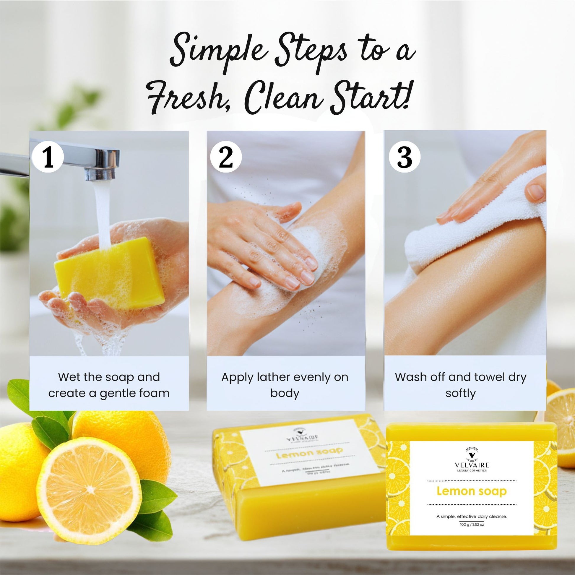 Lemon extract soap