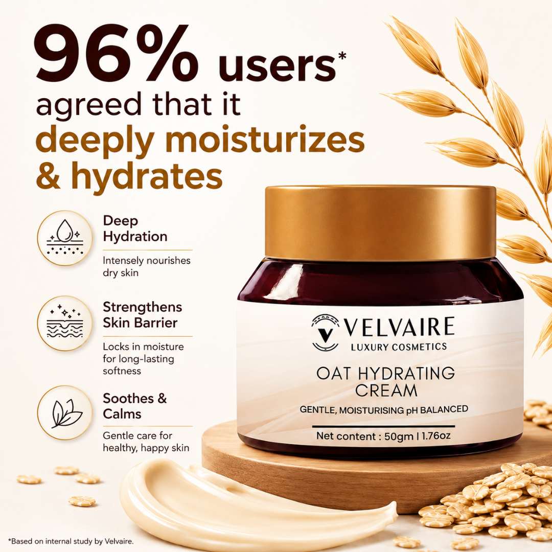 Nourishing oat hydrating cream that strengthens skin barrier, provides deep hydration, and soothes dry skin.