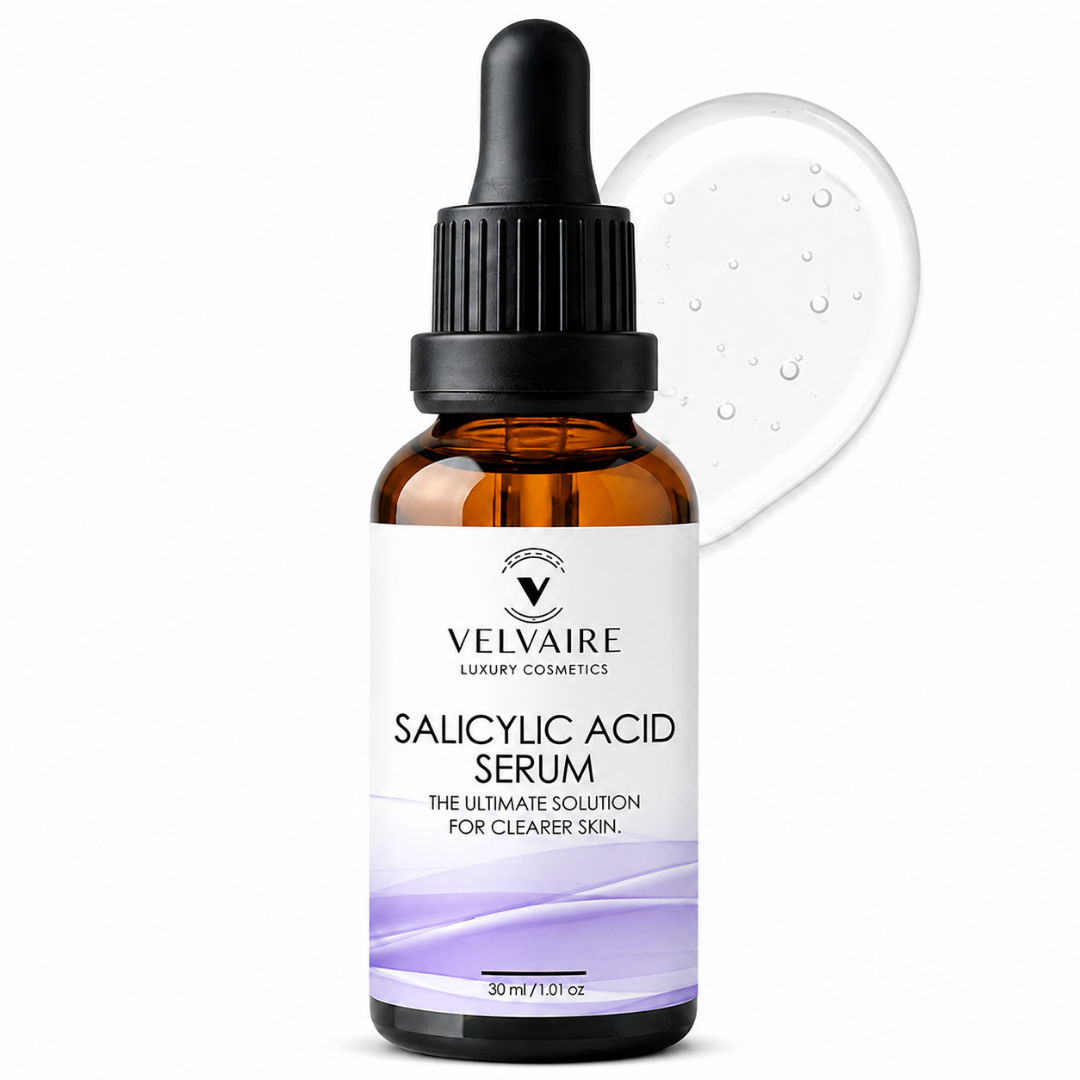 Velvaire Salicylic Acid Serum 30ml: best face serum for active acne, blackheads, and clearer skin.